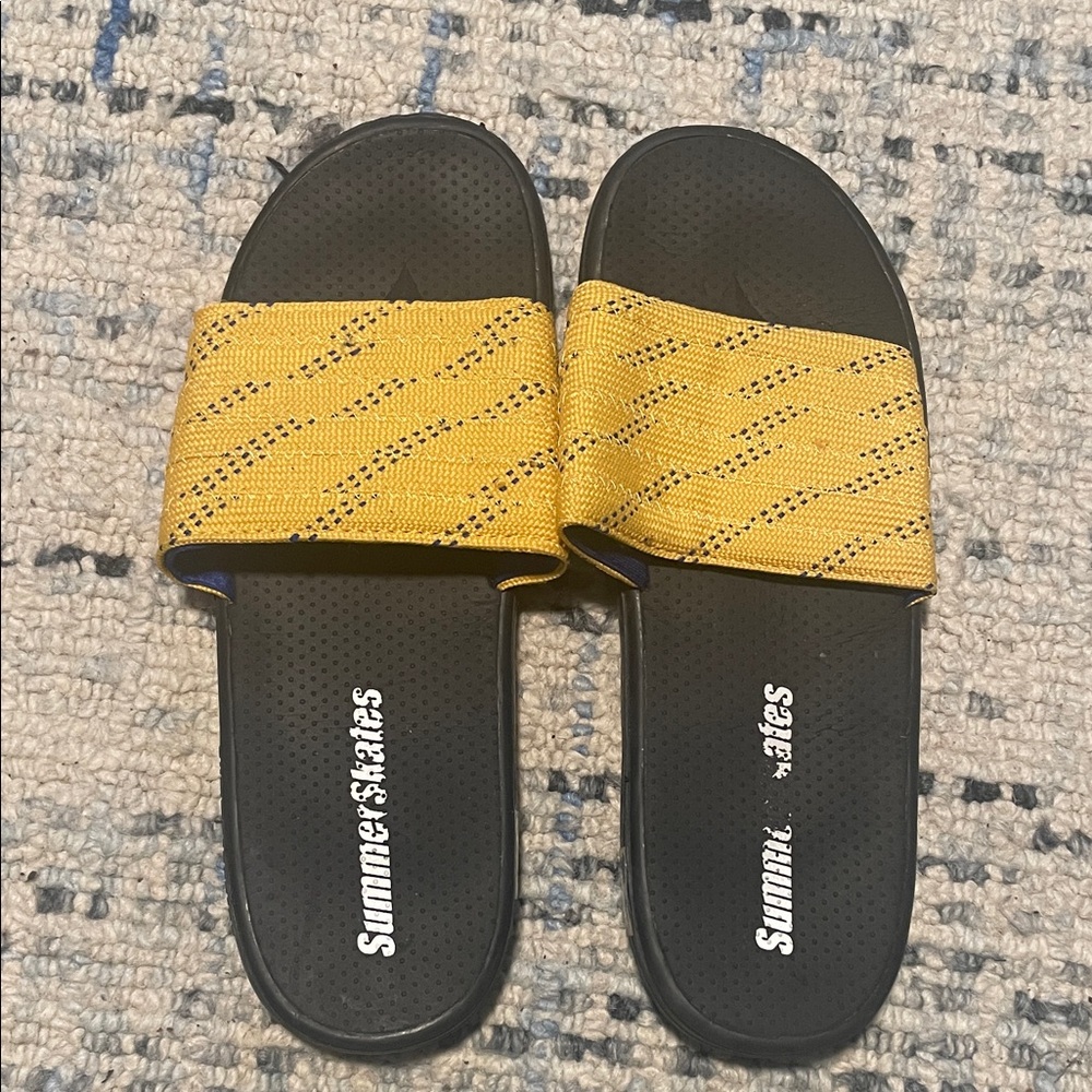 Summer Slides with Yellow Strap